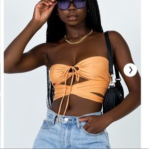 Princess Polly Rochella Top Orange